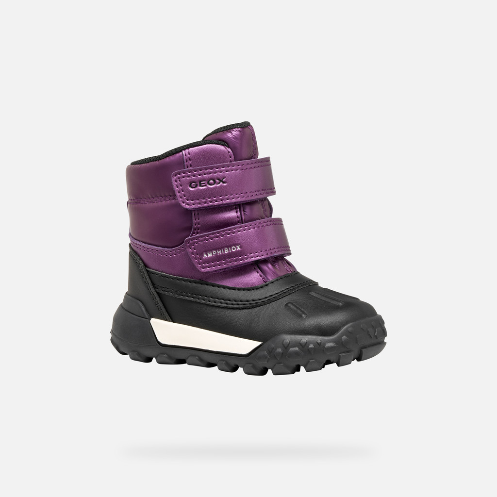 Winter boots TREKKYUP ABX BABY Burgundy - image number 2 | GEOX