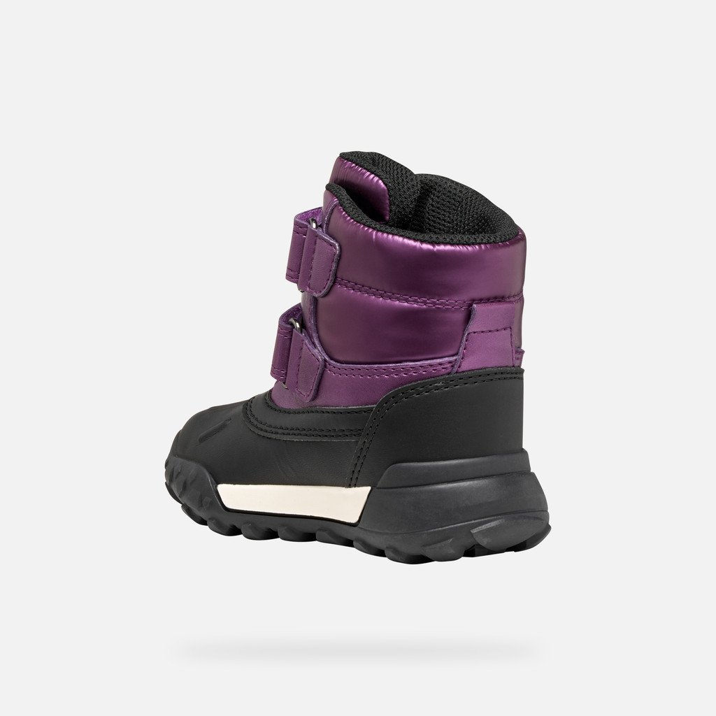 Winter boots TREKKYUP ABX BABY Burgundy - image number 3 | GEOX