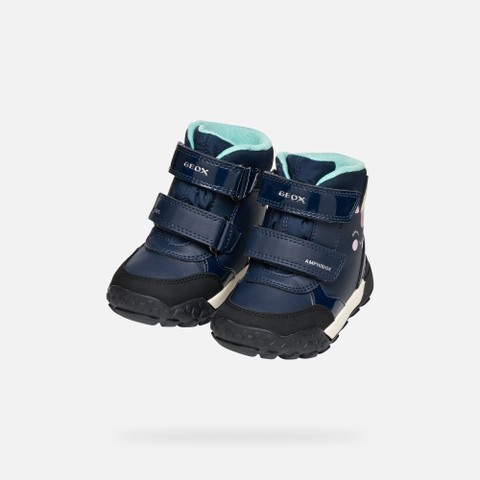 Winter boots TREKKYUP ABX TODDLER GIRL Navy - image number 7 | GEOX
