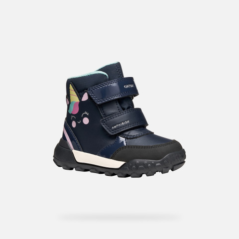 Winter boots TREKKYUP ABX TODDLER GIRL Navy - image number 2 | GEOX