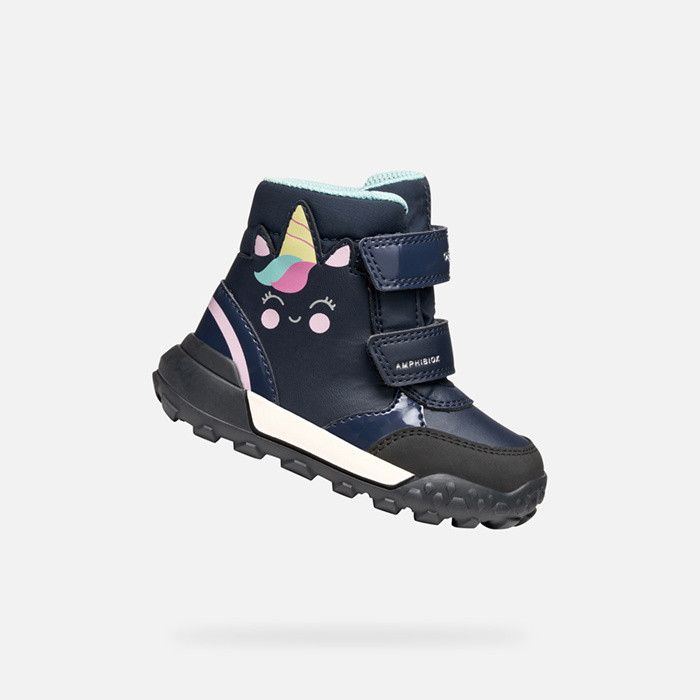 Winter boots TREKKYUP ABX TODDLER GIRL Navy | GEOX