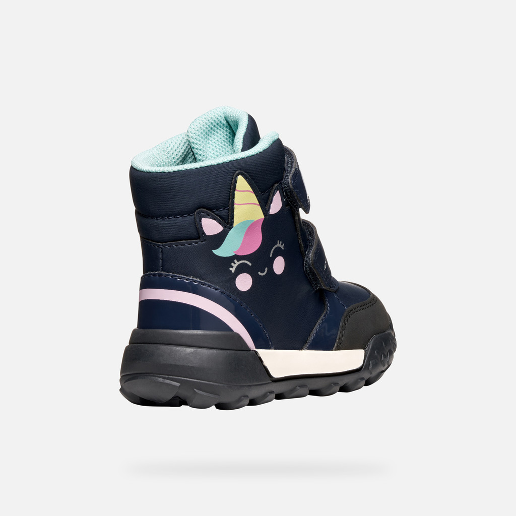 Winter boots TREKKYUP ABX TODDLER GIRL Navy - image number 4 | GEOX