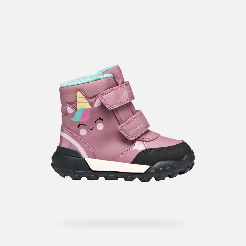 Winter boots TREKKYUP ABX TODDLER GIRL Dark Pink - image number 1 | GEOX