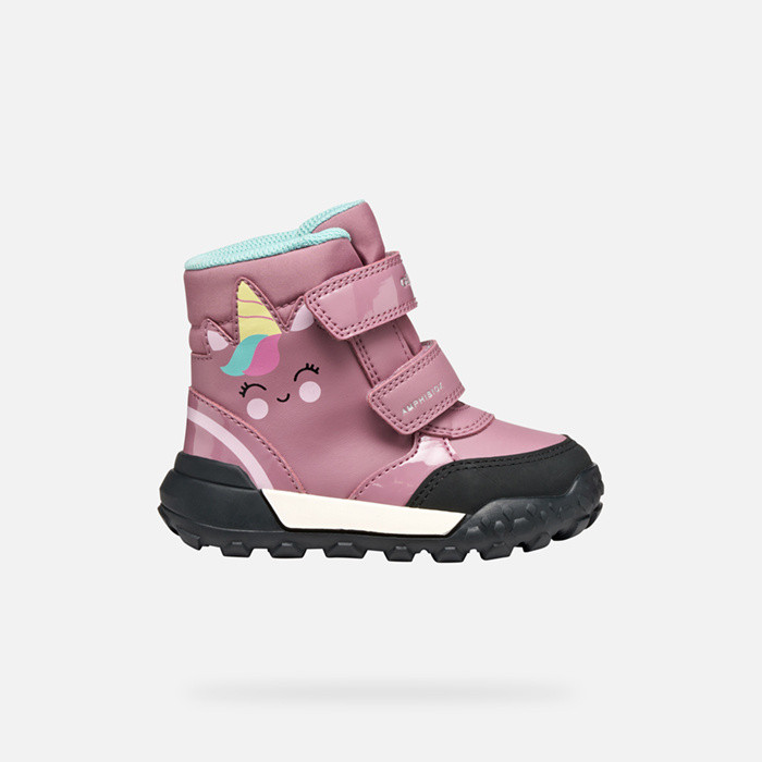 Winter boots TREKKYUP ABX TODDLER GIRL Dark Pink | GEOX