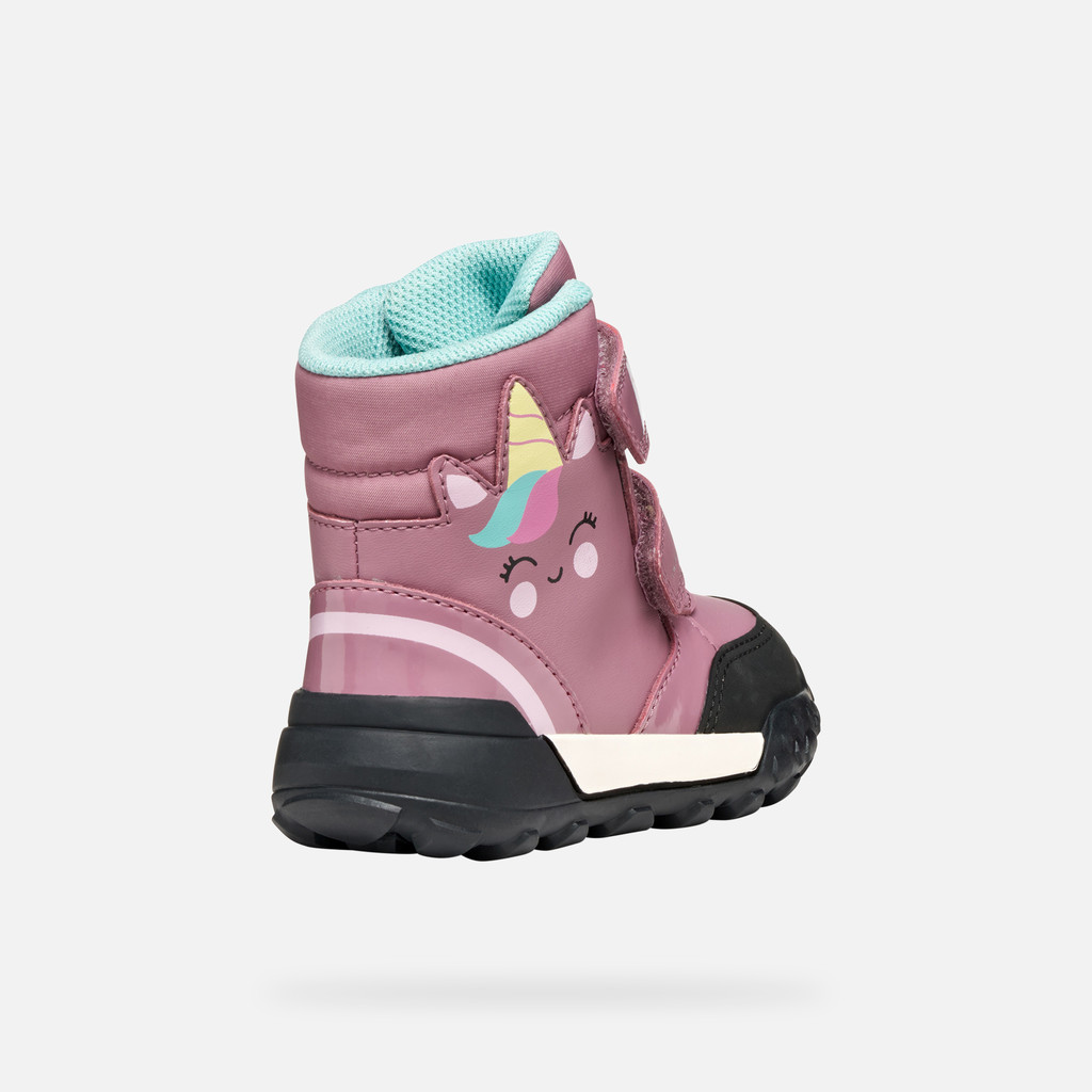 Winter boots TREKKYUP ABX TODDLER GIRL Dark Pink - image number 4 | GEOX