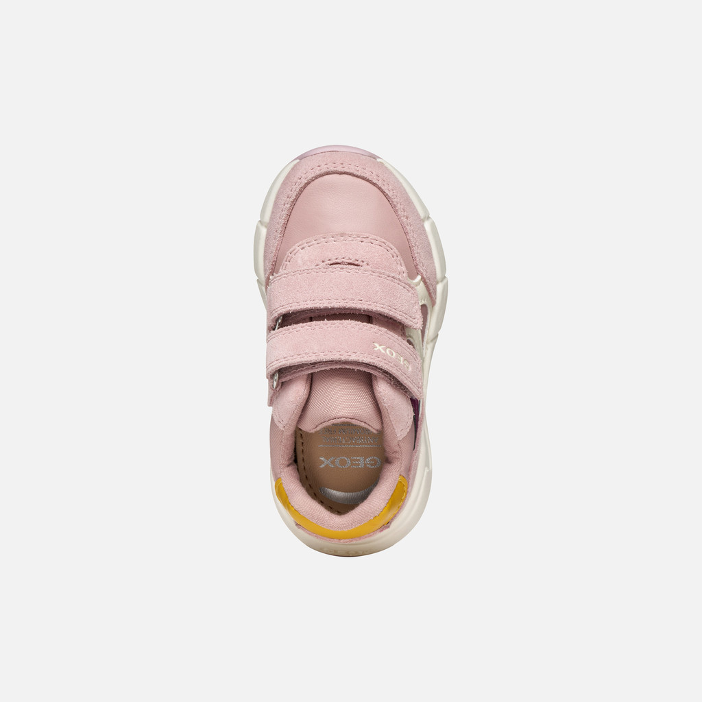 Sneakers with straps FLEXYPER MINI BABY Old Rose/Bordeaux - image number 5 | GEOX