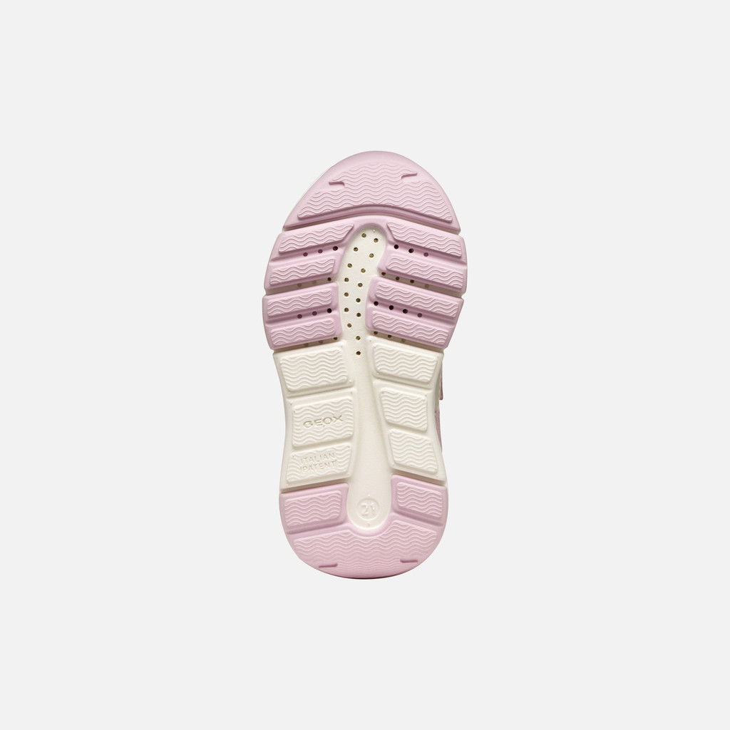 Sneakers with straps FLEXYPER MINI BABY Old Rose/Bordeaux - image number 6 | GEOX