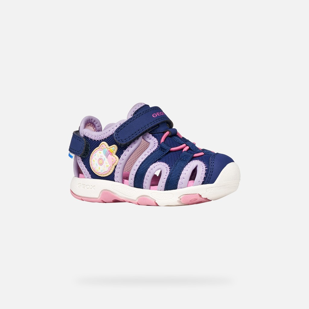 Sandali chiusi SANDAL MULTY   BIMBA Blu navy/Lilla - image number 2 | GEOX