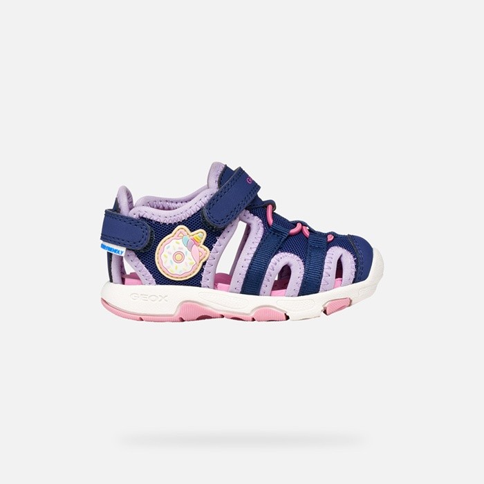 Closed toe sandals SANDAL MULTY   TODDLER GIRL Navy/Lilac | GEOX