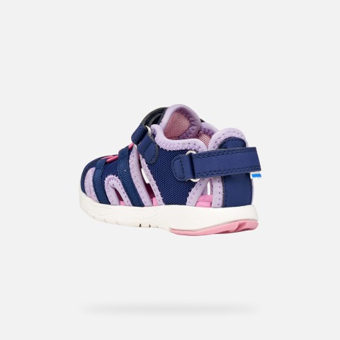 Sandali chiusi SANDAL MULTY   BIMBA Blu navy/Lilla - image number 3 | GEOX