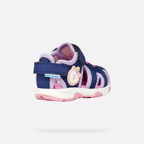 Sandali chiusi SANDAL MULTY   BIMBA Blu navy/Lilla - image number 4 | GEOX