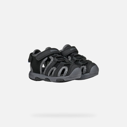 Closed toe sandals SANDAL MULTY   TODDLER Black - image number 7 | GEOX