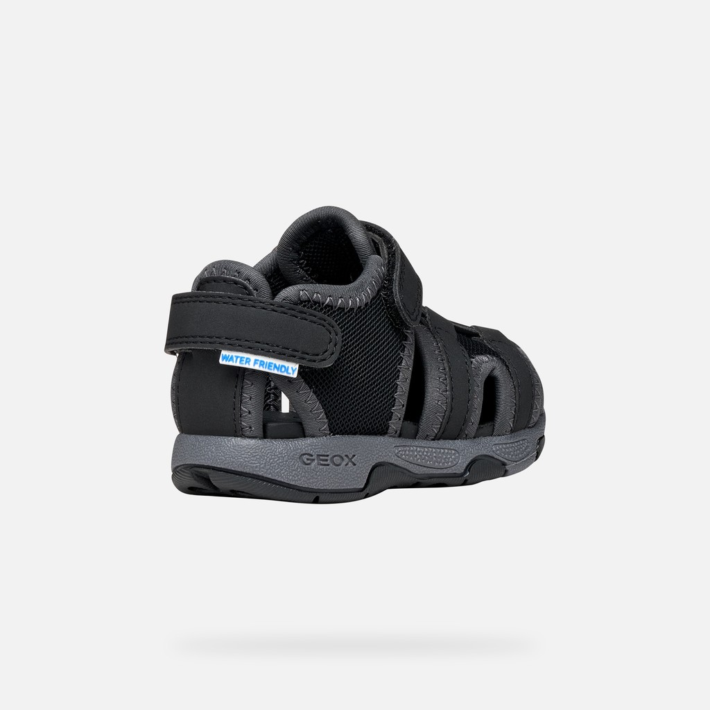 Closed toe sandals SANDAL MULTY   TODDLER Black - image number 4 | GEOX