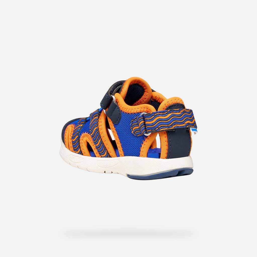 Closed toe sandals SANDAL MULTY   TODDLER BOY Royal/Orange - image number 3 | GEOX
