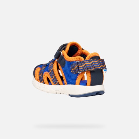 Closed toe sandals SANDAL MULTY   TODDLER BOY Royal/Orange - image number 3 | GEOX