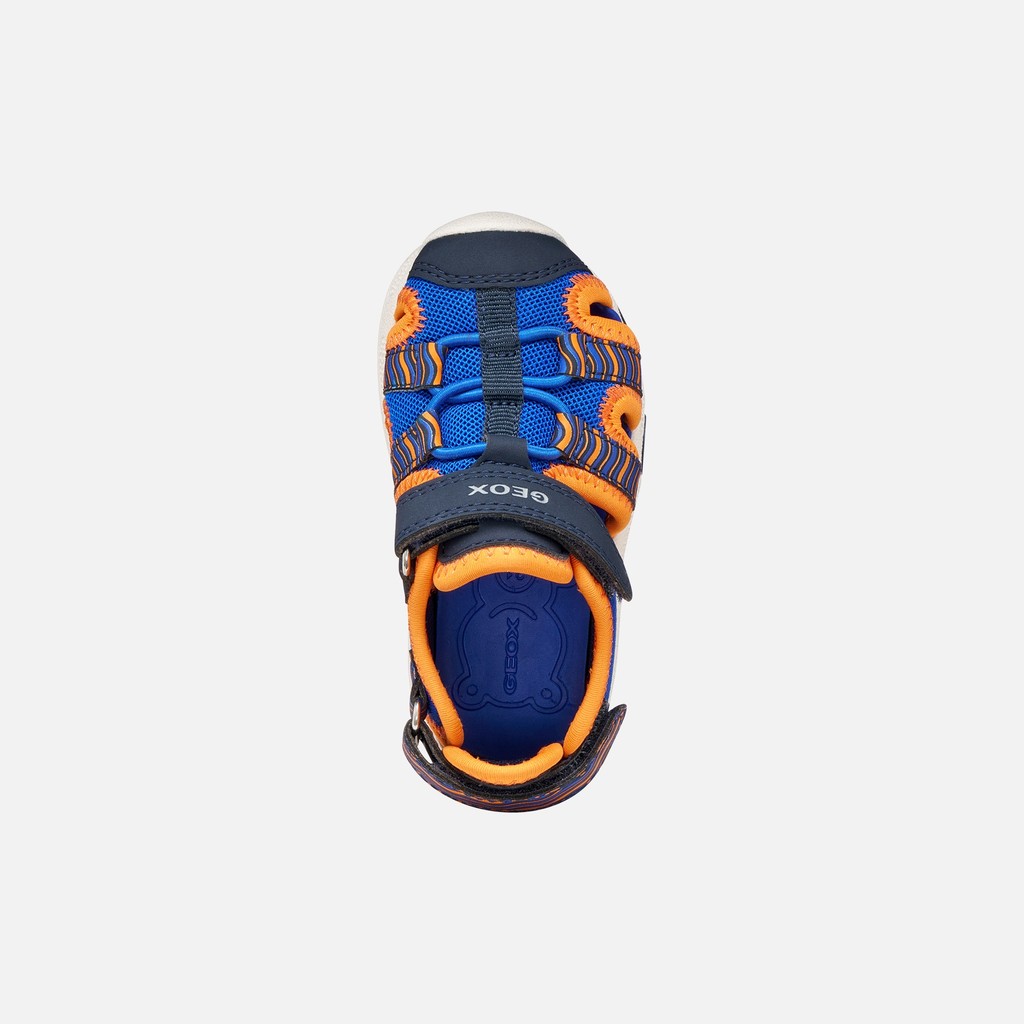 Closed toe sandals SANDAL MULTY   TODDLER BOY Royal/Orange - image number 5 | GEOX