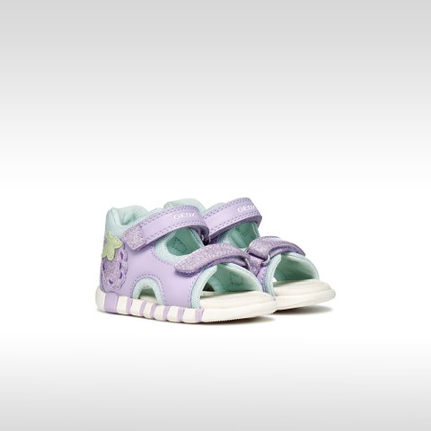 Sandali con strappo SANDAL IUPIDOO NEONATA Lilla chiaro - image number 1 | GEOX