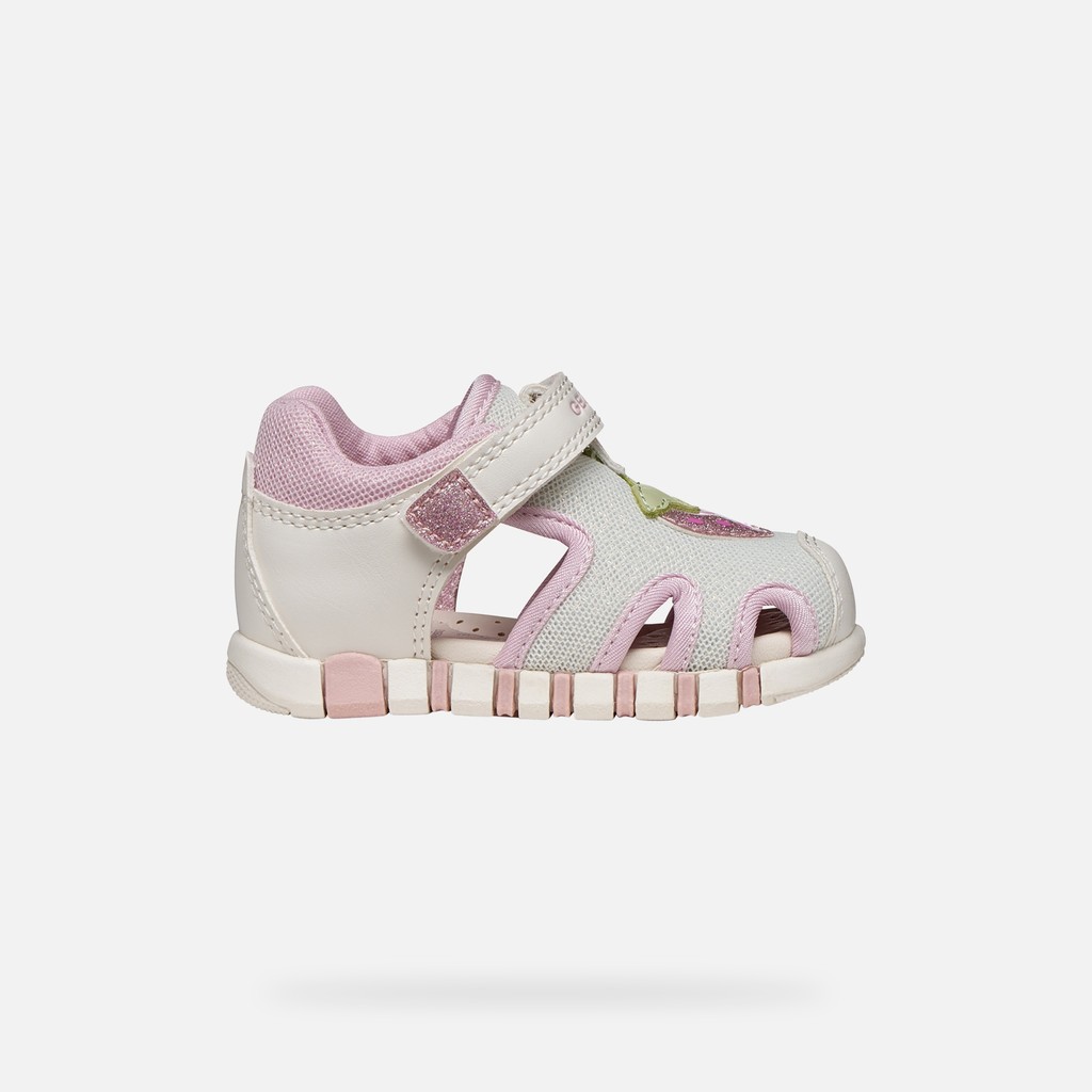 Sandal Iupidoo Bébé Fille Blanc/rose