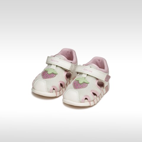 Closed toe sandals SANDAL IUPIDOO BABY GIRL White/Pink - image number 1 | GEOX