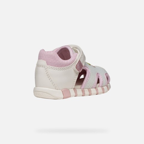 Geschlossene Sandalen SANDAL IUPIDOO BABY MÄDCHEN Weiß/Rosa - image number 4 | GEOX