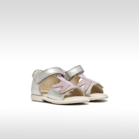 Sandals with straps VERRED TODDLER GIRL Silver/Lilac - image number 1 | GEOX