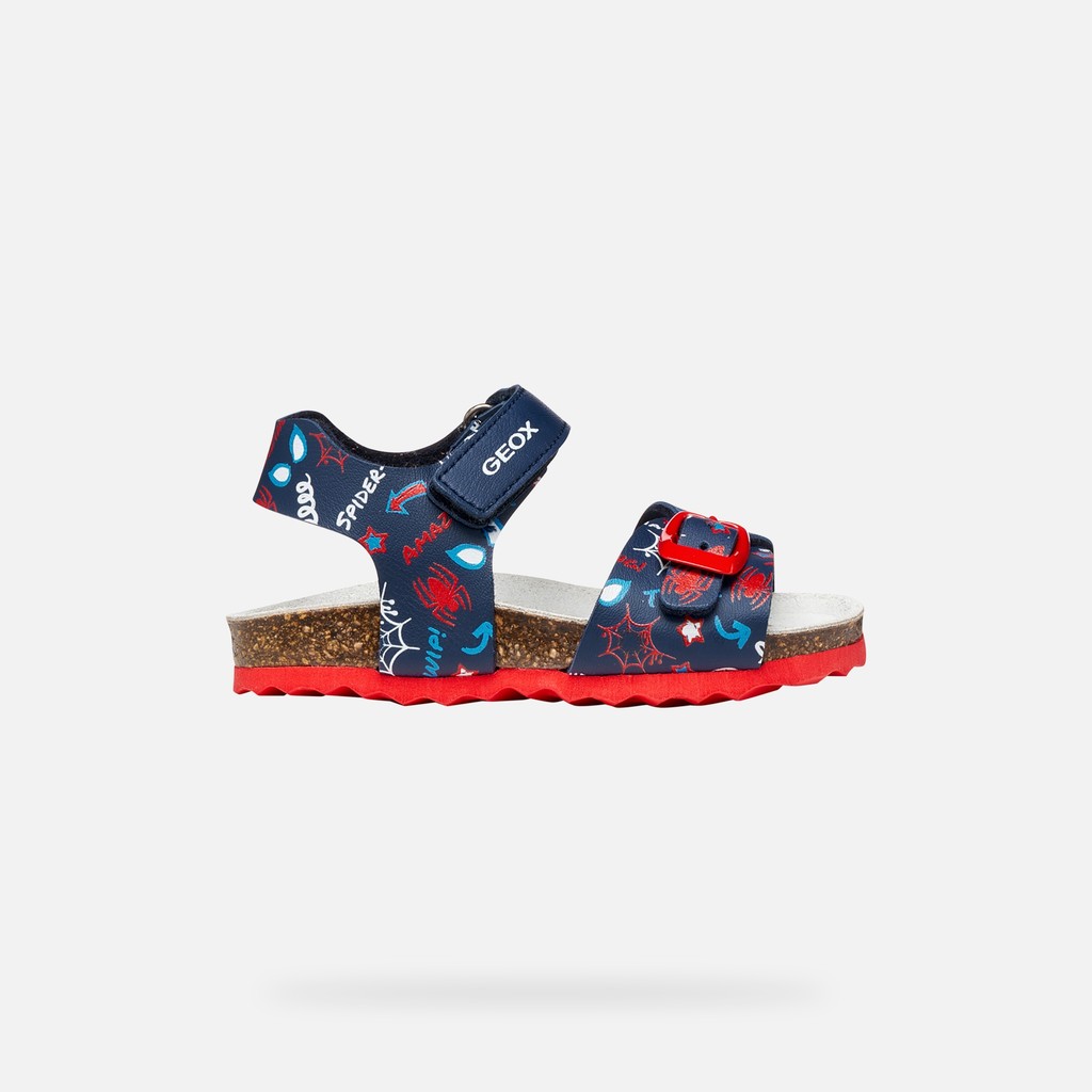 Shoes Sandal Chalki Petit Garçon Bleu Marine/rouge