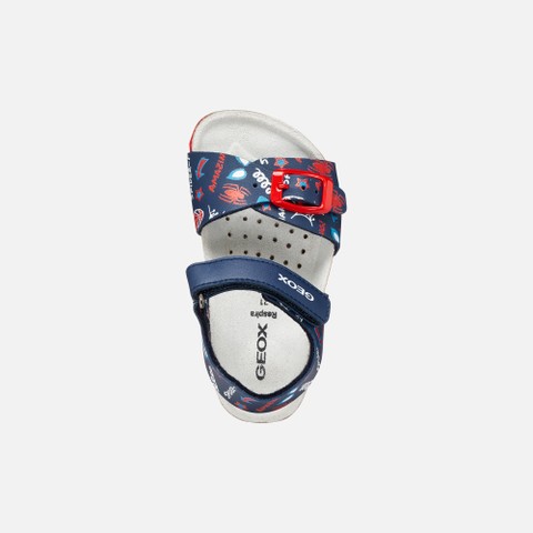 Sandalias abiertas SANDAL CHALKI NI&Ntilde;O PEQUE&Ntilde;O Azul marino/Rojo - image number 5 | GEOX