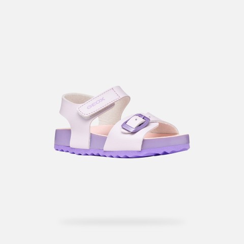 Sandales ouvertes SANDAL CHALKI PETITE FILLE Lilas clair - image number 2 | GEOX