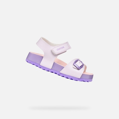 Sandales ouvertes SANDAL CHALKI PETITE FILLE Lilas clair | GEOX