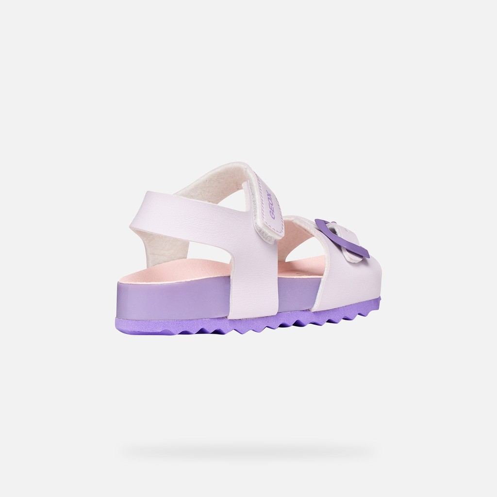 Sandales ouvertes SANDAL CHALKI PETITE FILLE Lilas clair - image number 4 | GEOX
