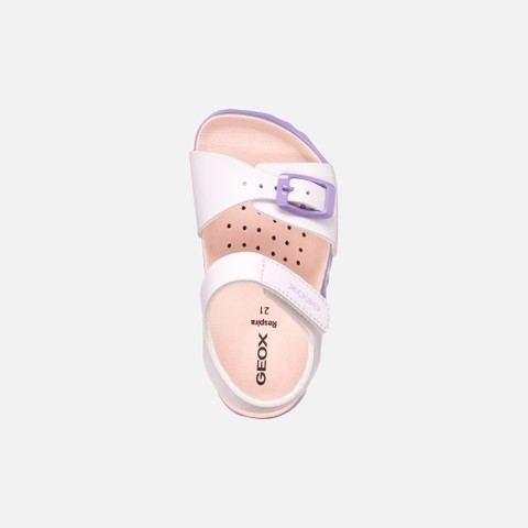 Sandales ouvertes SANDAL CHALKI PETITE FILLE Lilas clair - image number 5 | GEOX