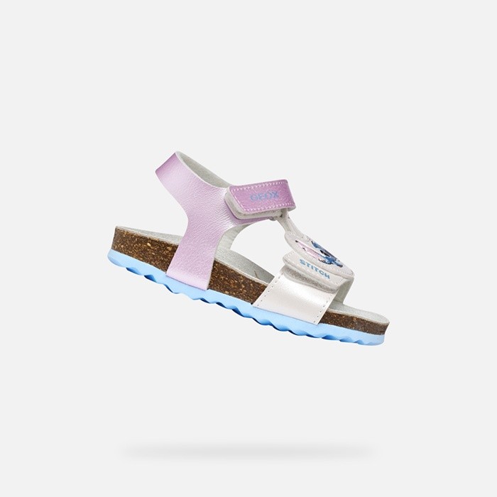 Disney Stitch SANDAL CHALKI TODDLER GIRL Silver/Sky | GEOX