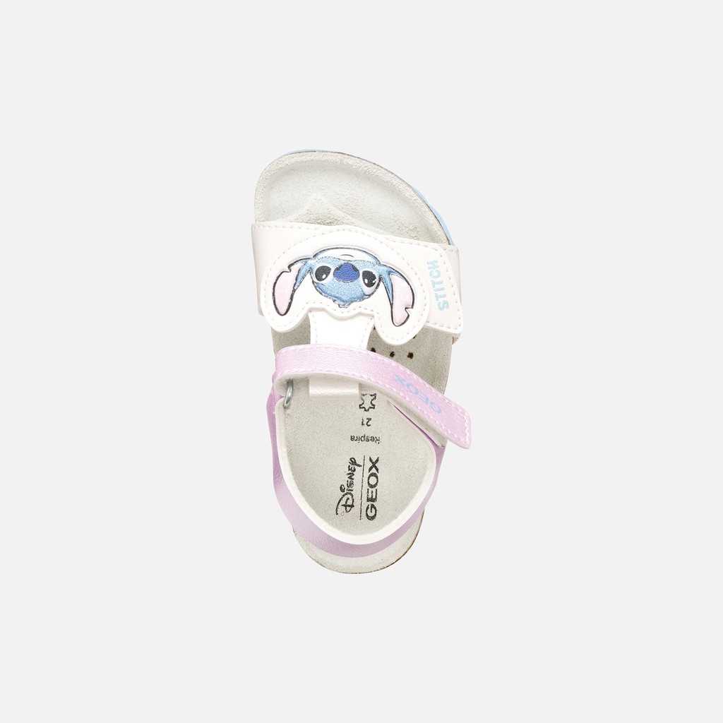 Disney Stitch SANDAL CHALKI TODDLER GIRL Silver/Sky - image number 7 | GEOX