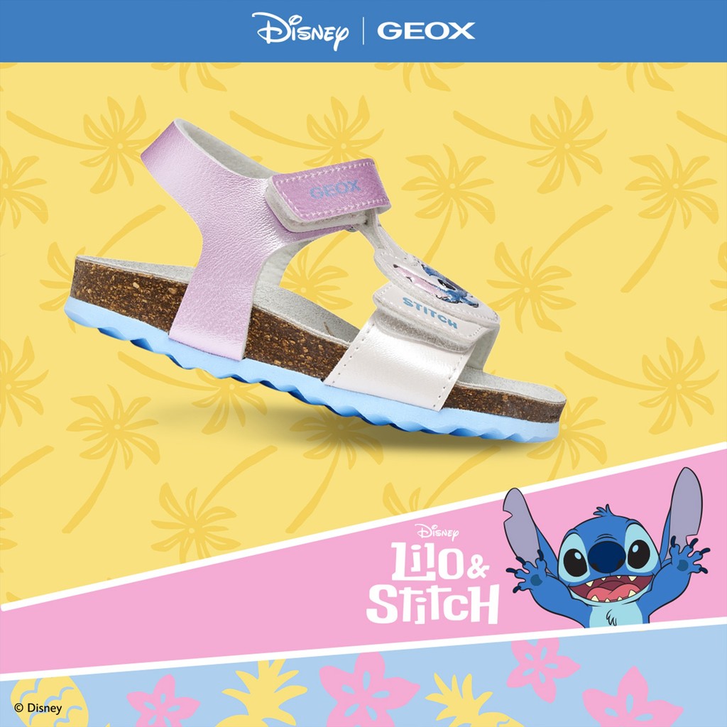 Disney Stitch SANDAL CHALKI TODDLER GIRL Silver/Sky - image number 1 | GEOX