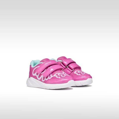 Sneakers con strappo SPRINTYE BIMBA Fucsia/Verde Acqua - image number 1 | GEOX