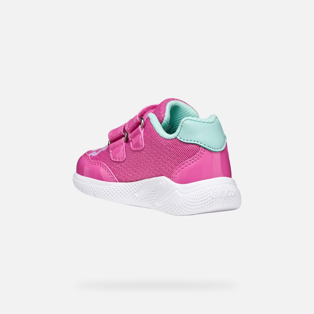 Sneakers with straps SPRINTYE TODDLER GIRL Fuchsia/Watersea - image number 3 | GEOX