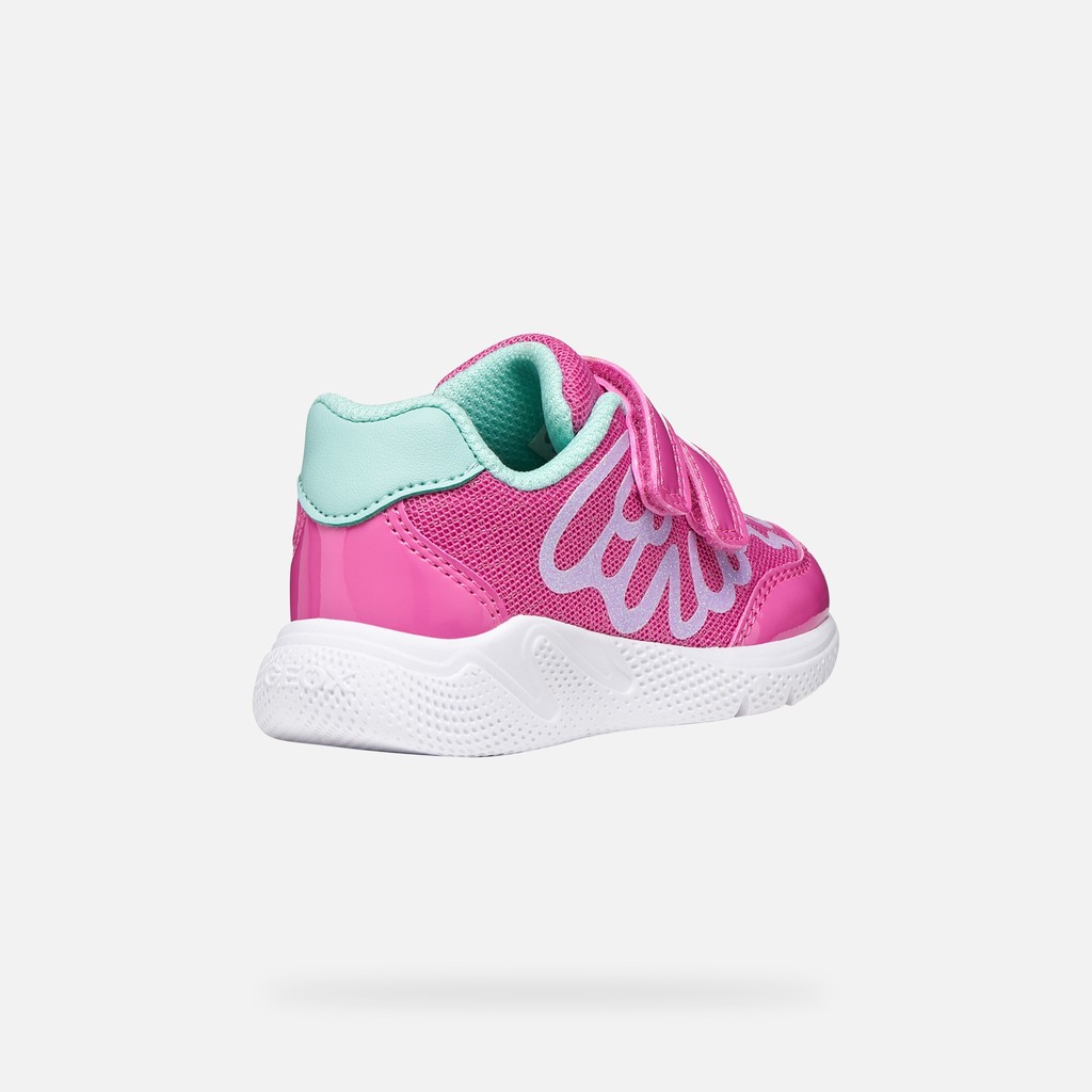 Sneakers with straps SPRINTYE TODDLER GIRL Fuchsia/Watersea - image number 4 | GEOX