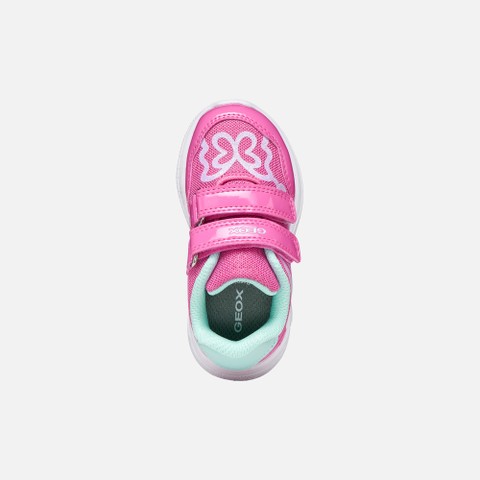 Sneakers with straps SPRINTYE TODDLER GIRL Fuchsia/Watersea - image number 5 | GEOX