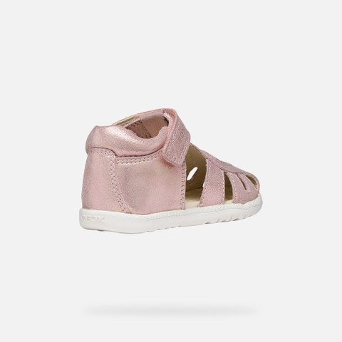 Closed toe sandals SANDAL MACCHIA BABY GIRL Light Rose - image number 4 | GEOX