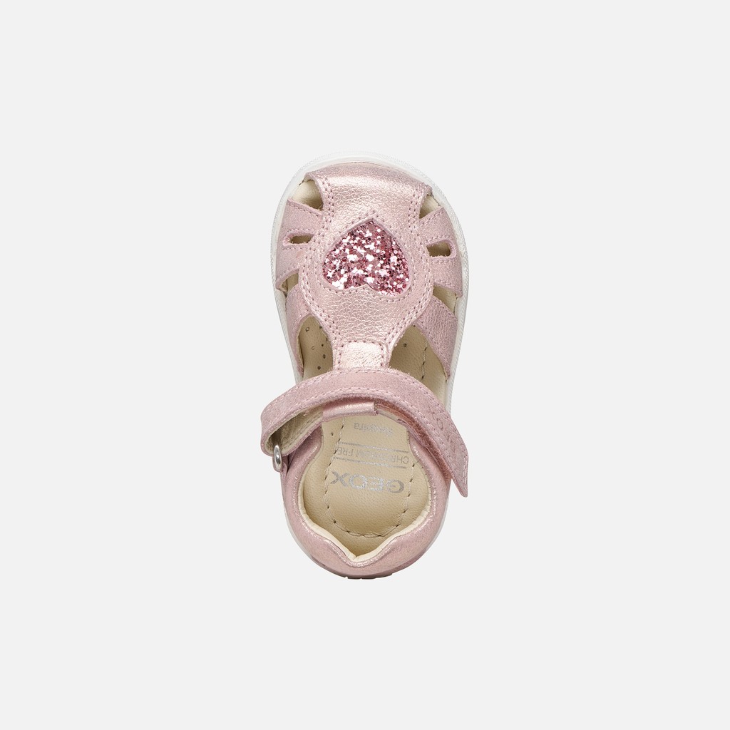 Closed toe sandals SANDAL MACCHIA BABY GIRL Light Rose - image number 5 | GEOX