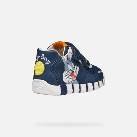 Looney Tunes Sneakers IUPIDOO BABY BOY Light navy - image number 4 | GEOX