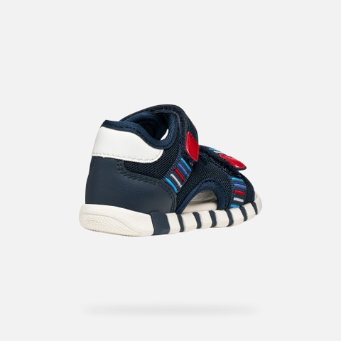 Sandals with straps SANDAL IUPIDOO BABY BOY Navy/Red - image number 4 | GEOX