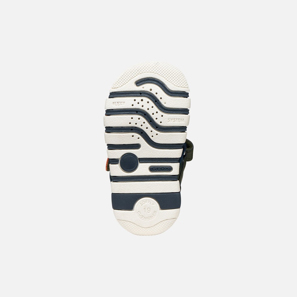 Sandalen mit Riemchen SANDAL IUPIDOO BABY JUNGE Dunkelgr&uuml;n/Orange - image number 6 | GEOX