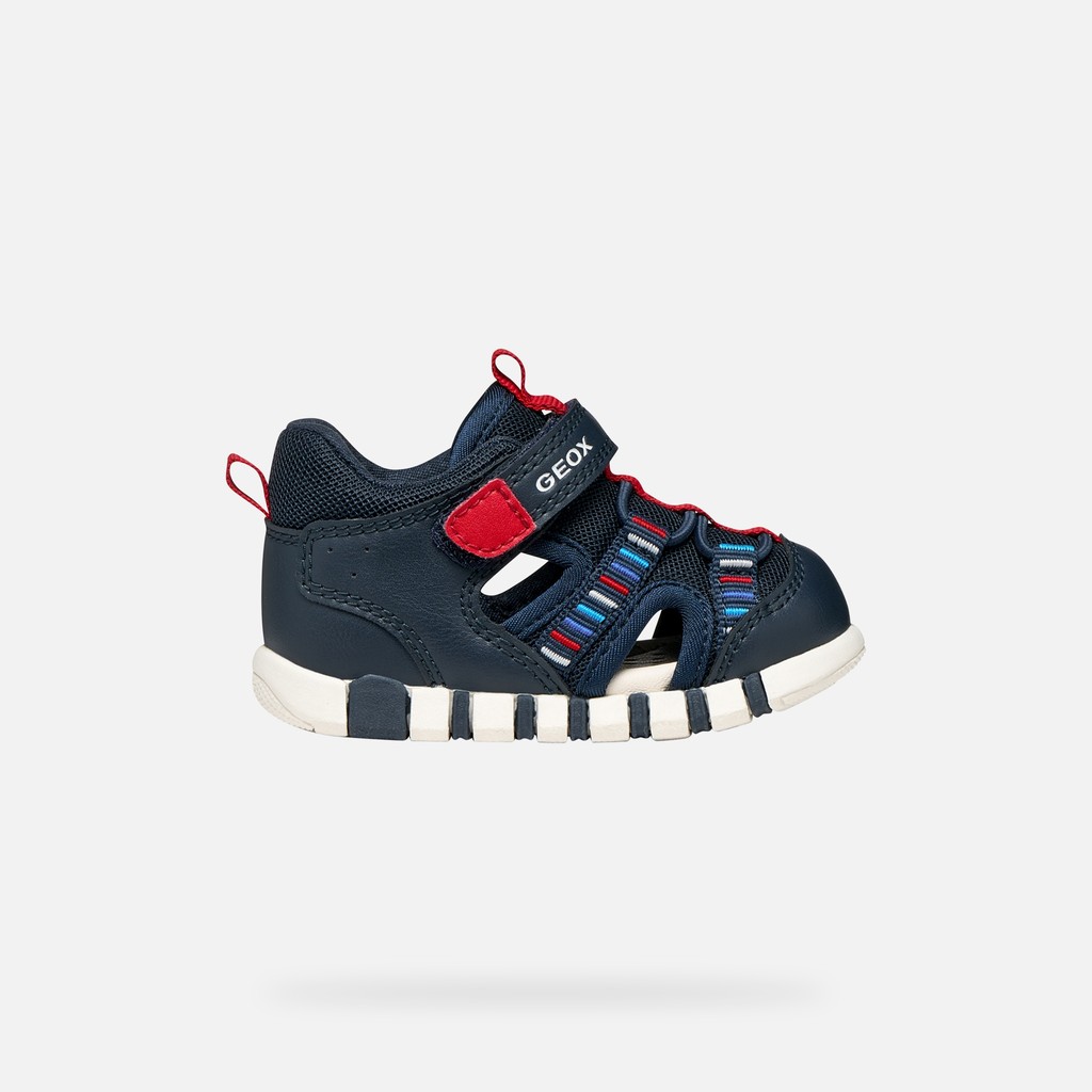Closed toe sandals SANDAL IUPIDOO BABY BOY Navy/Red - image number 1 | GEOX