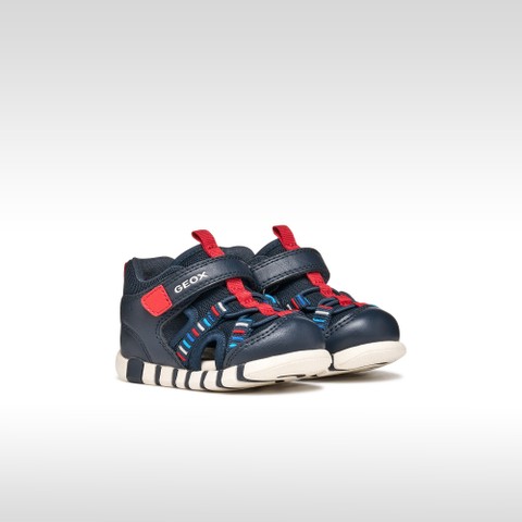 Sandali chiusi SANDAL IUPIDOO NEONATO Blu navy/Rosso - image number 1 | GEOX