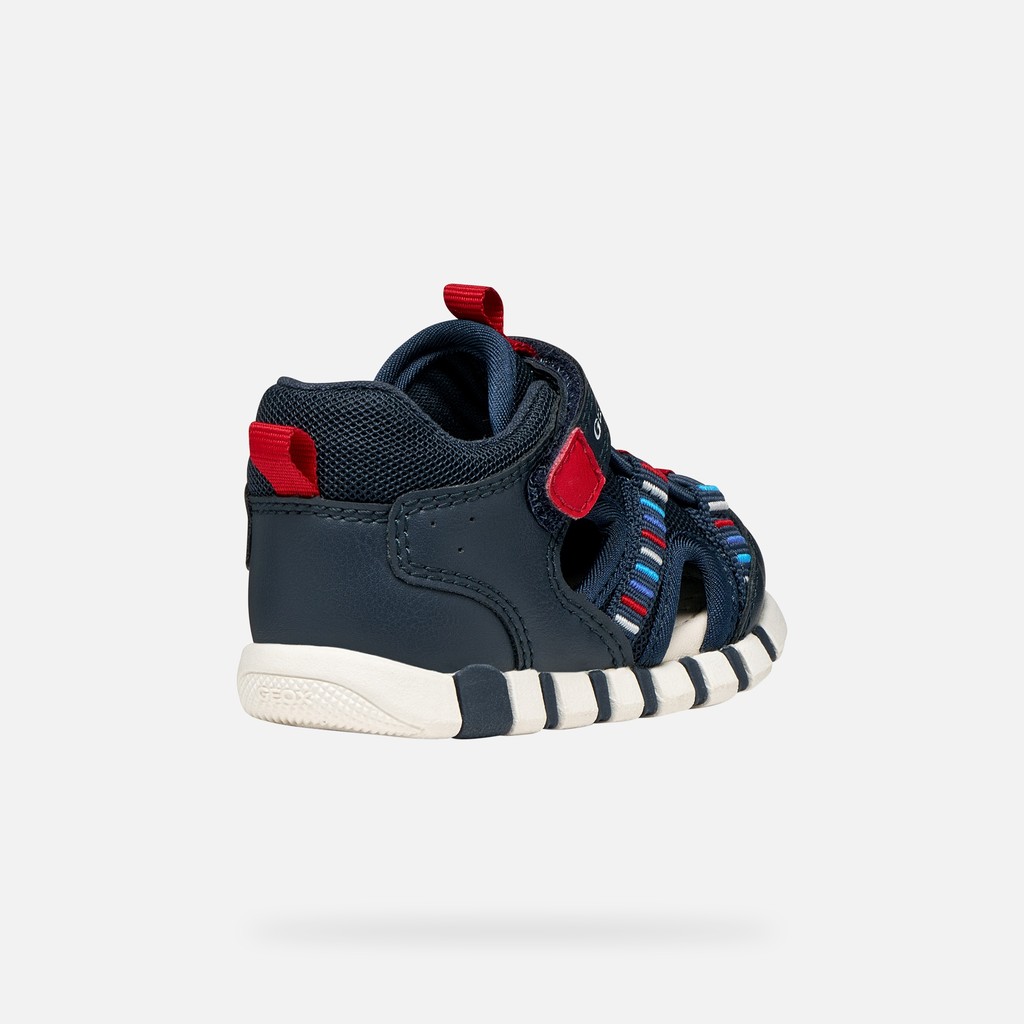 Closed toe sandals SANDAL IUPIDOO BABY BOY Navy/Red - image number 4 | GEOX