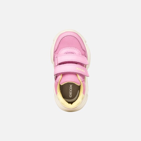 Sneakers with straps CIUFCIUF TODDLER GIRL Dark Pink/Light Yellow - image number 5 | GEOX