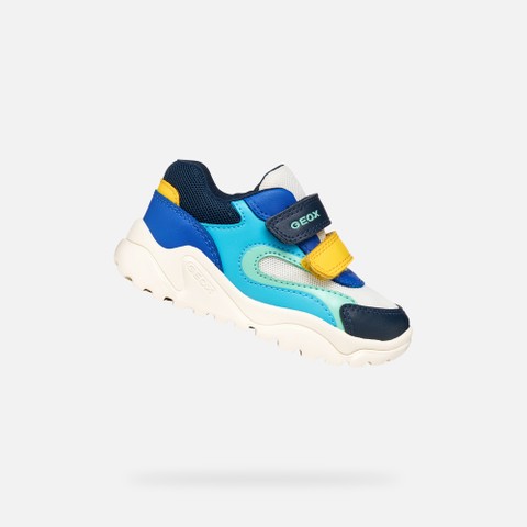 Sneakers with straps CIUFCIUF TODDLER BOY White/Navy | GEOX