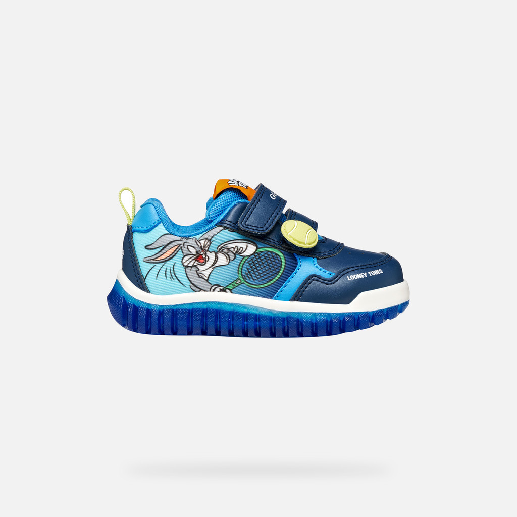 Shoes Lightyloo Petit Garçon Bleu Marine Clair/bleu Ciel
