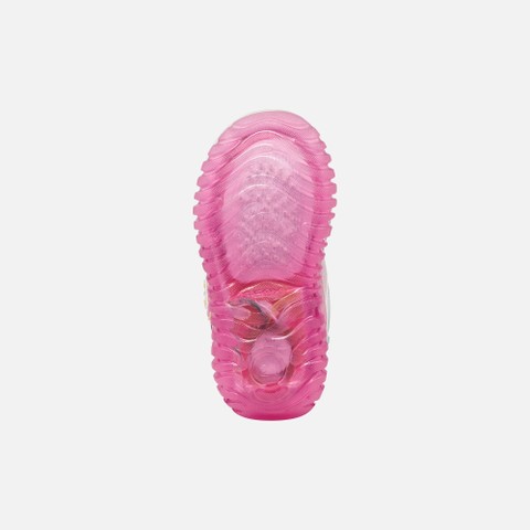 Shoes with lights LIGHTYLOO TODDLER GIRL White/Pink - image number 6 | GEOX